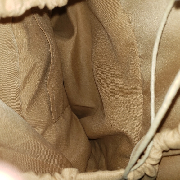 Straw Weaved Tote with Blue/White Polka Dot BOW Unbranded NWOT. - Picture 3 of 6